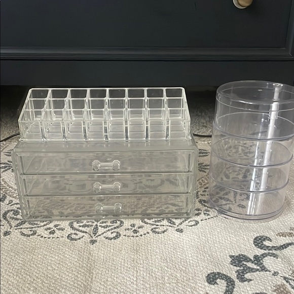 Clear Acrylic Storage Organizers 3 pcs - Picture 1 of 5